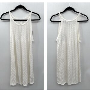 NWT JOIE crochet midi Scalloped soft knit spaghetti strap cottagecore dress XL